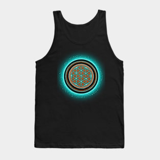 Flower of Life Symbol Mandala. Sacred Geometry. Tank Top